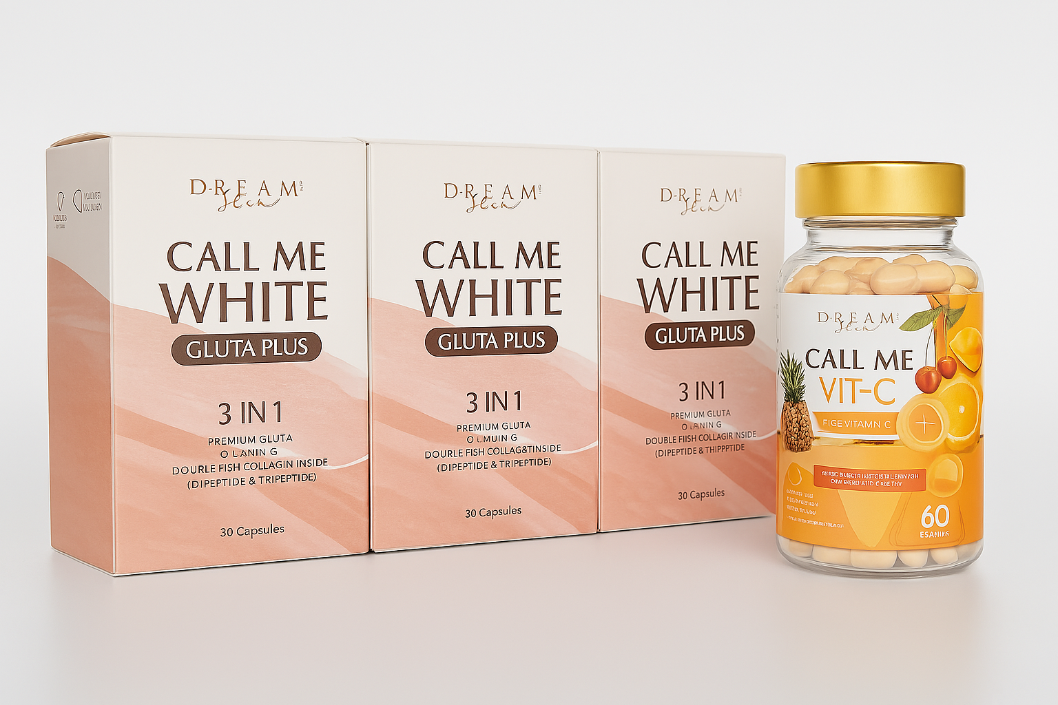 Call Me White Gluta Plus + Call Me Vit-C Bundle