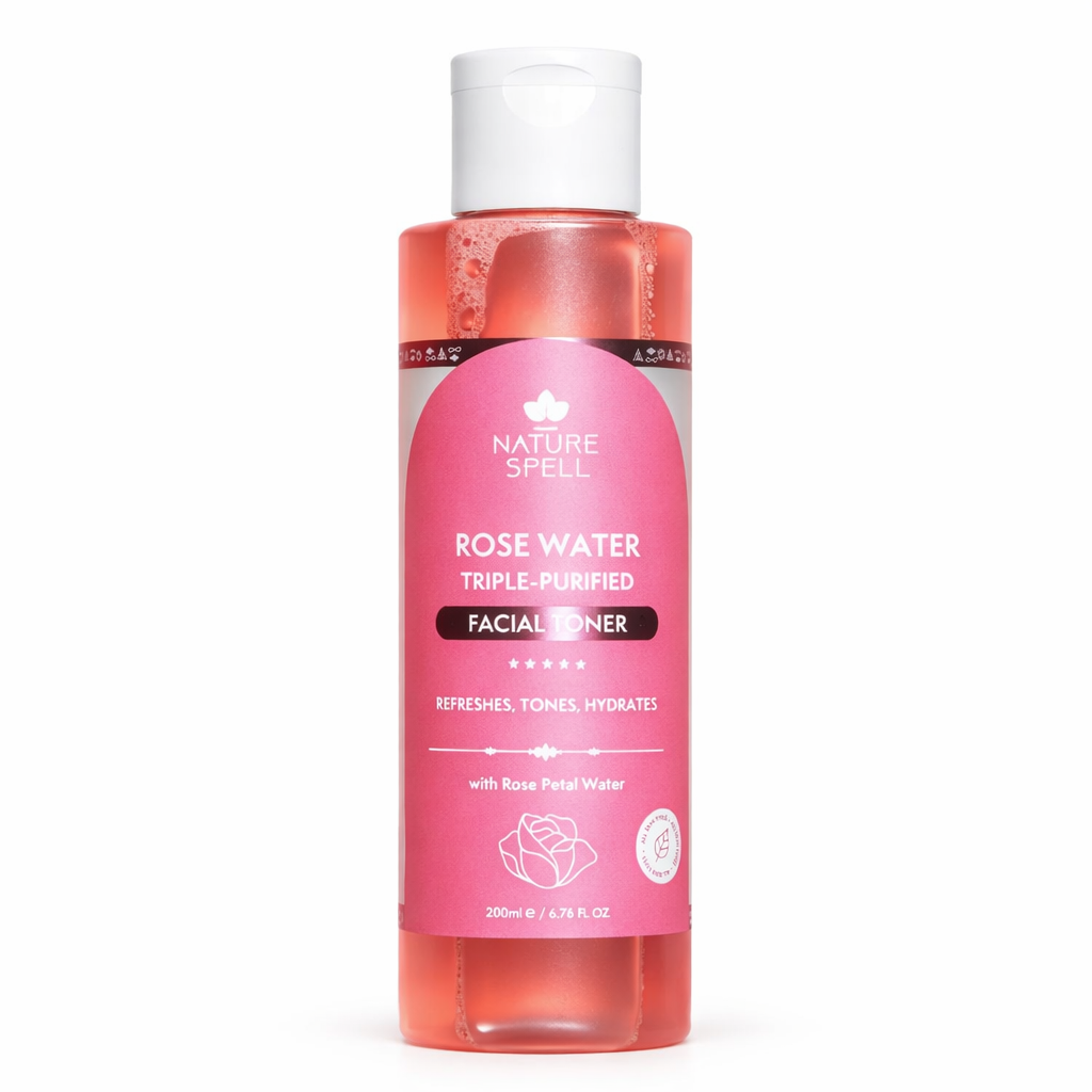 Nature Spell Rose Water Triple-Purified Facial Toner – 200ml