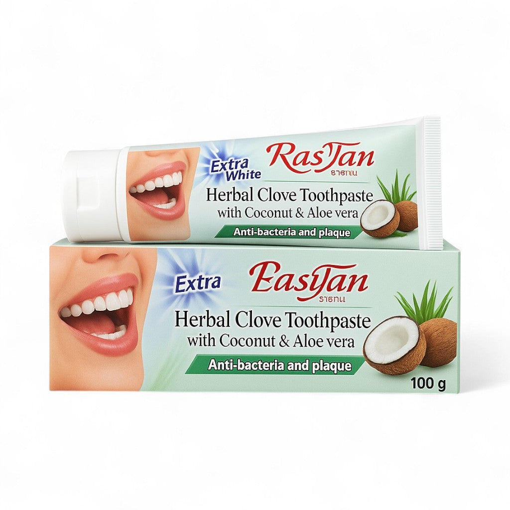 Rasyan Extra White Herbal Coconut Toothpaste (100g)