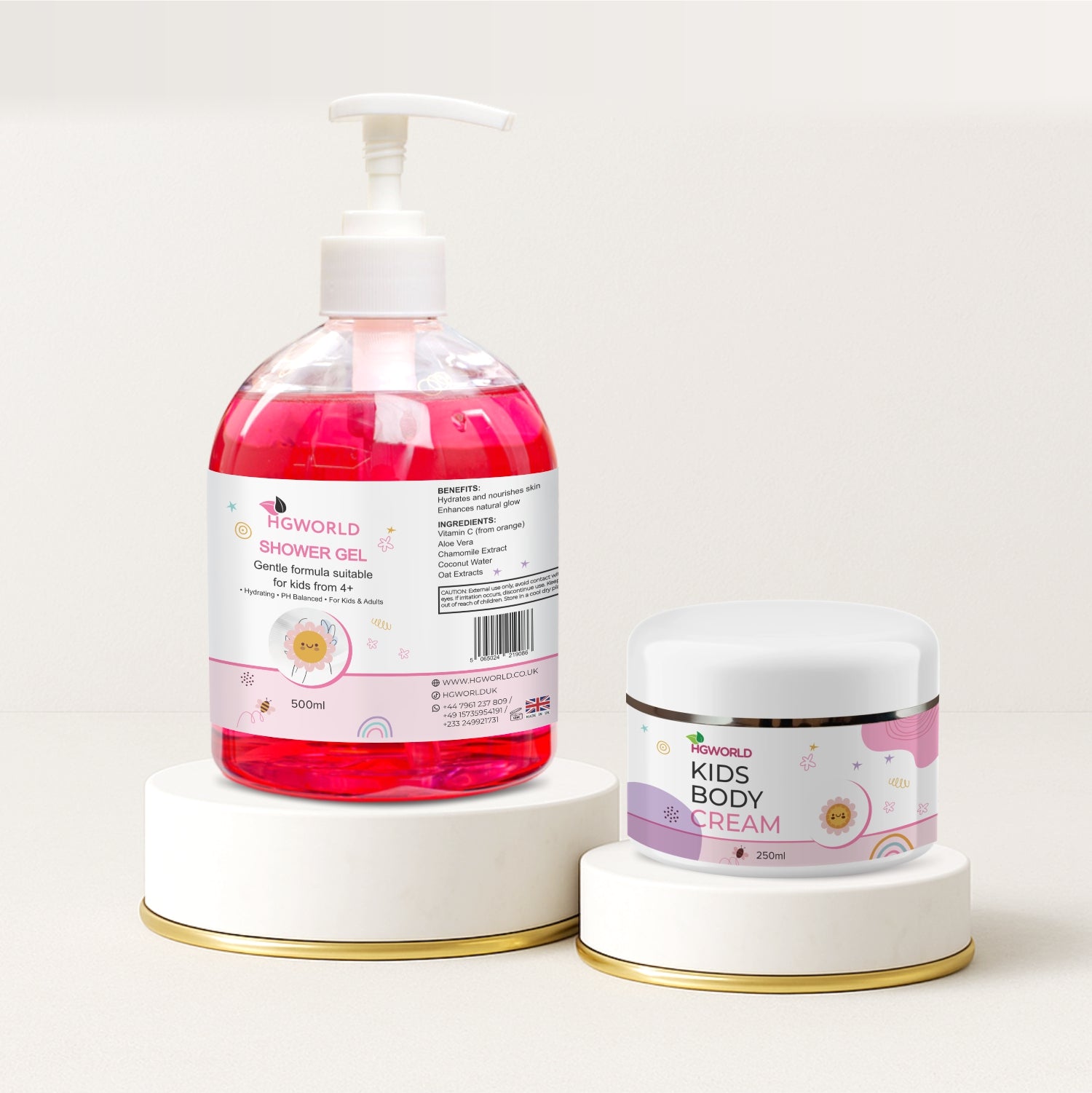 Kids Body Cream + Shower Gel