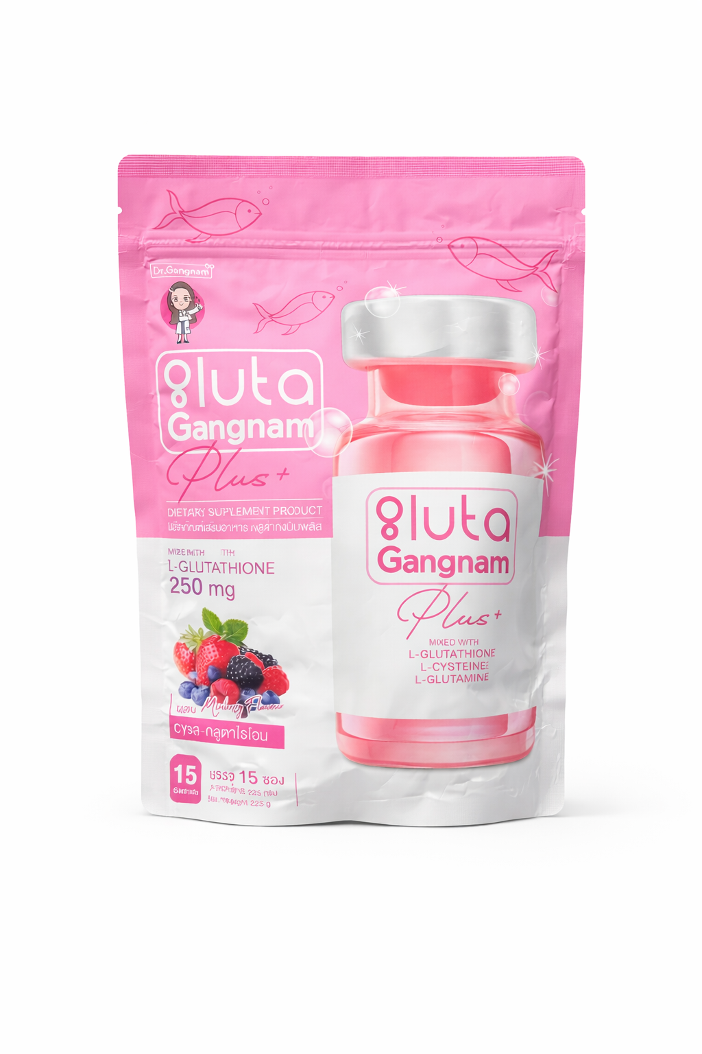 Gluta Gangnam Plus+  L-Glutathione Drink Mix (15 Sachets)