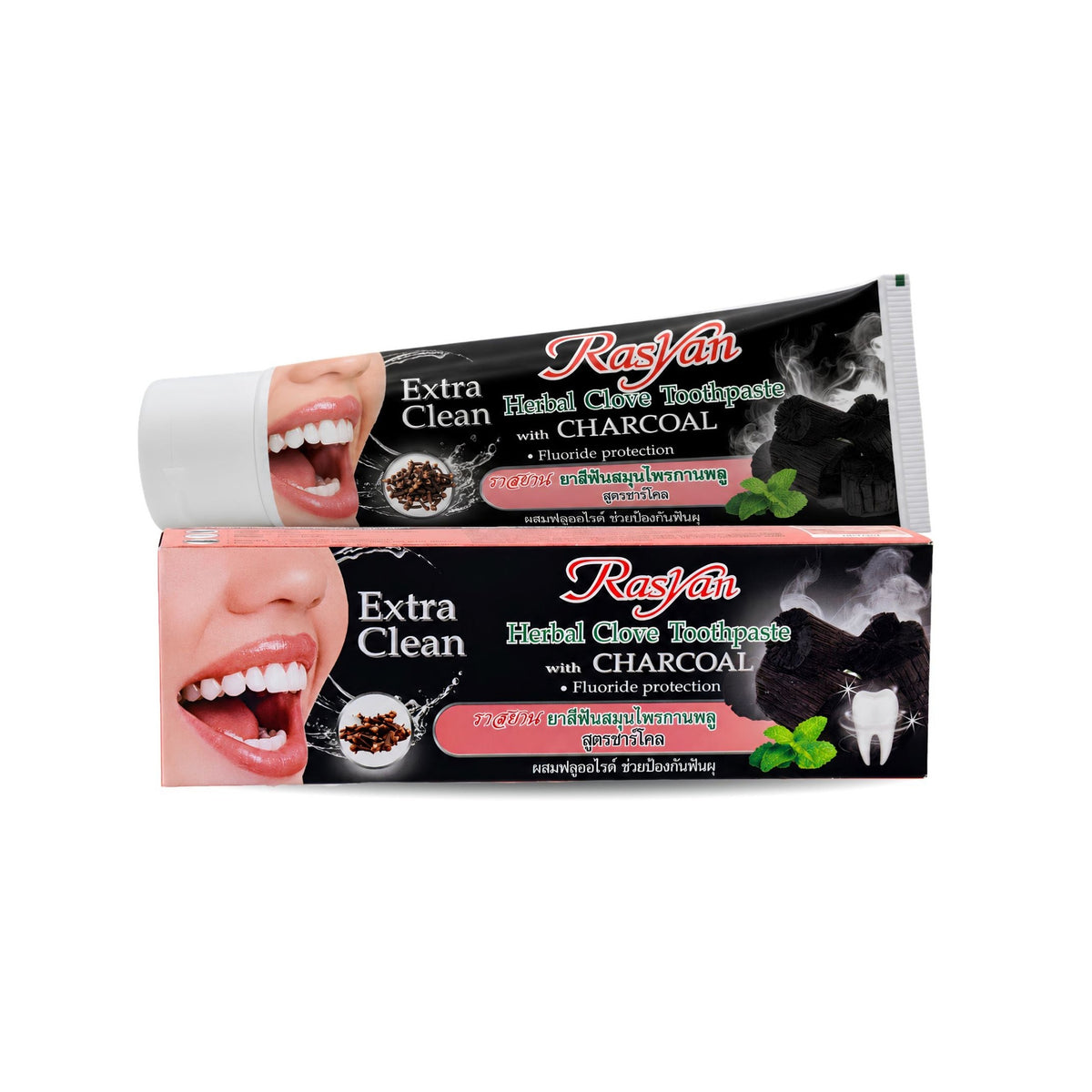 Rasyan Charcoal & Clove Toothpaste – 100g